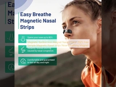 Magnetic Suction Iron Magnet Nasal Dilator 2025 Free Sample Magnetic Nasal Strips Nose Breathing Magnet